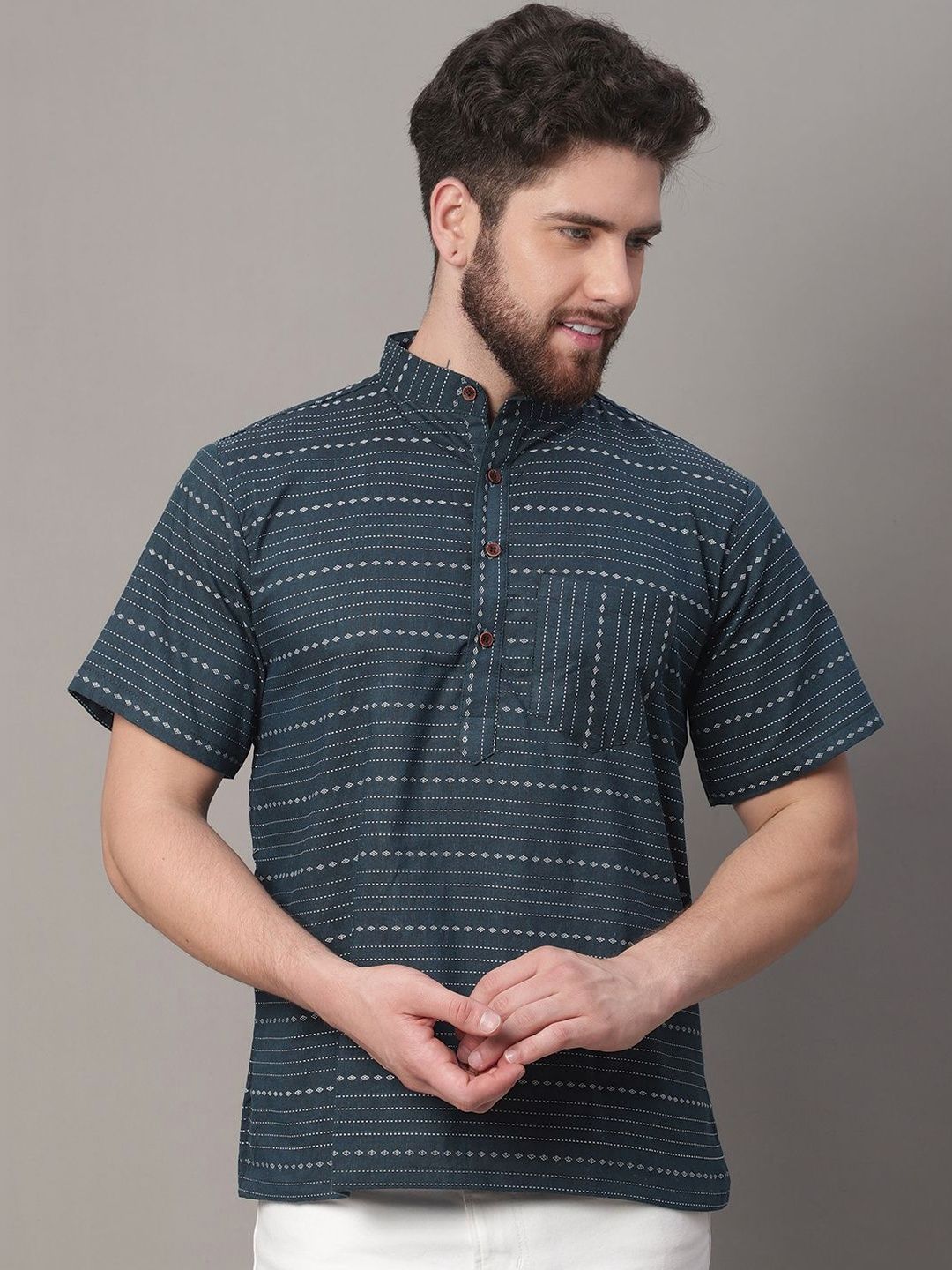 Enchanted Drapes Men Printed Kurta-picture-35