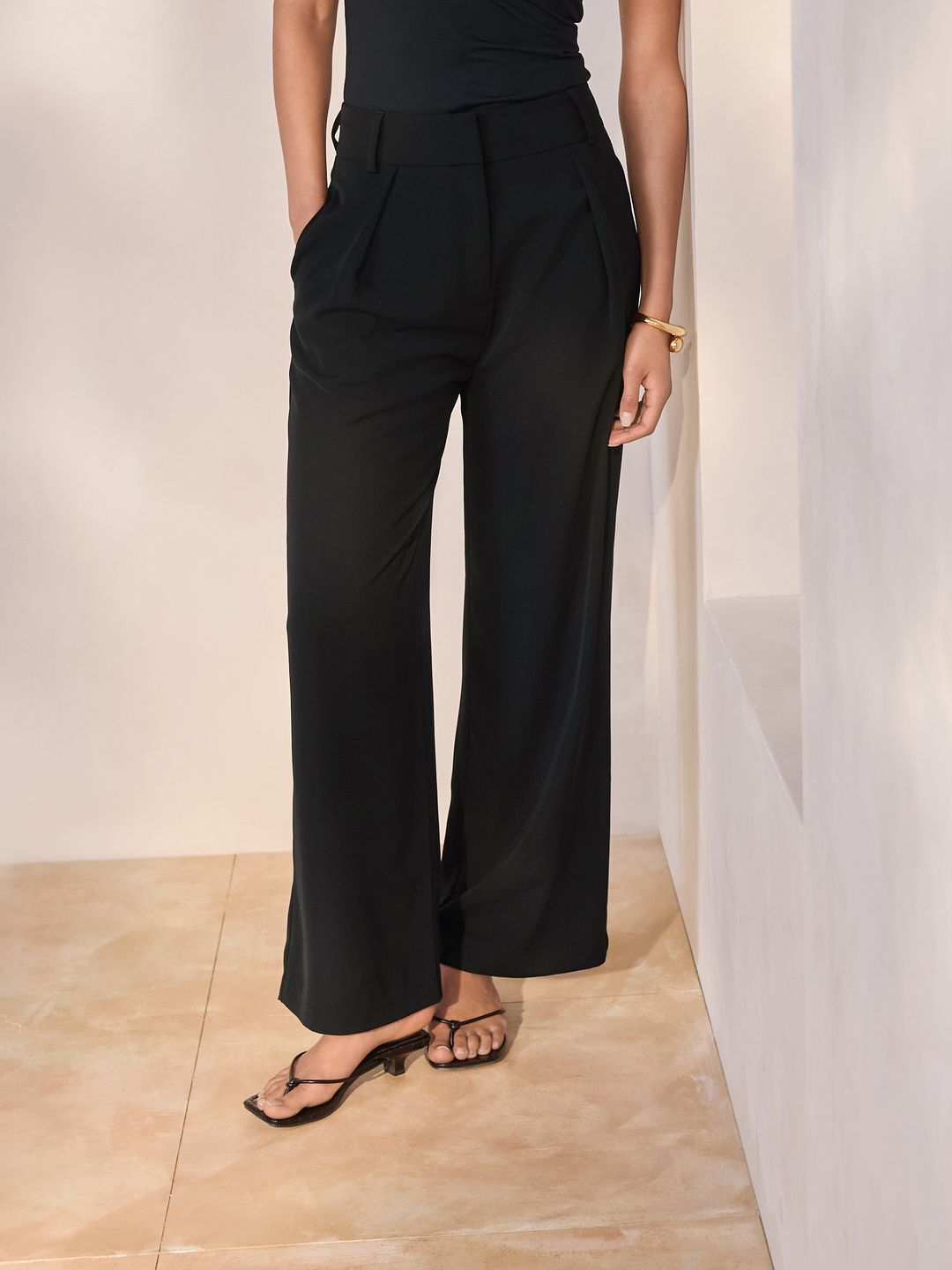 NEXT Women Wide Leg Pleated Trousers-picture-17
