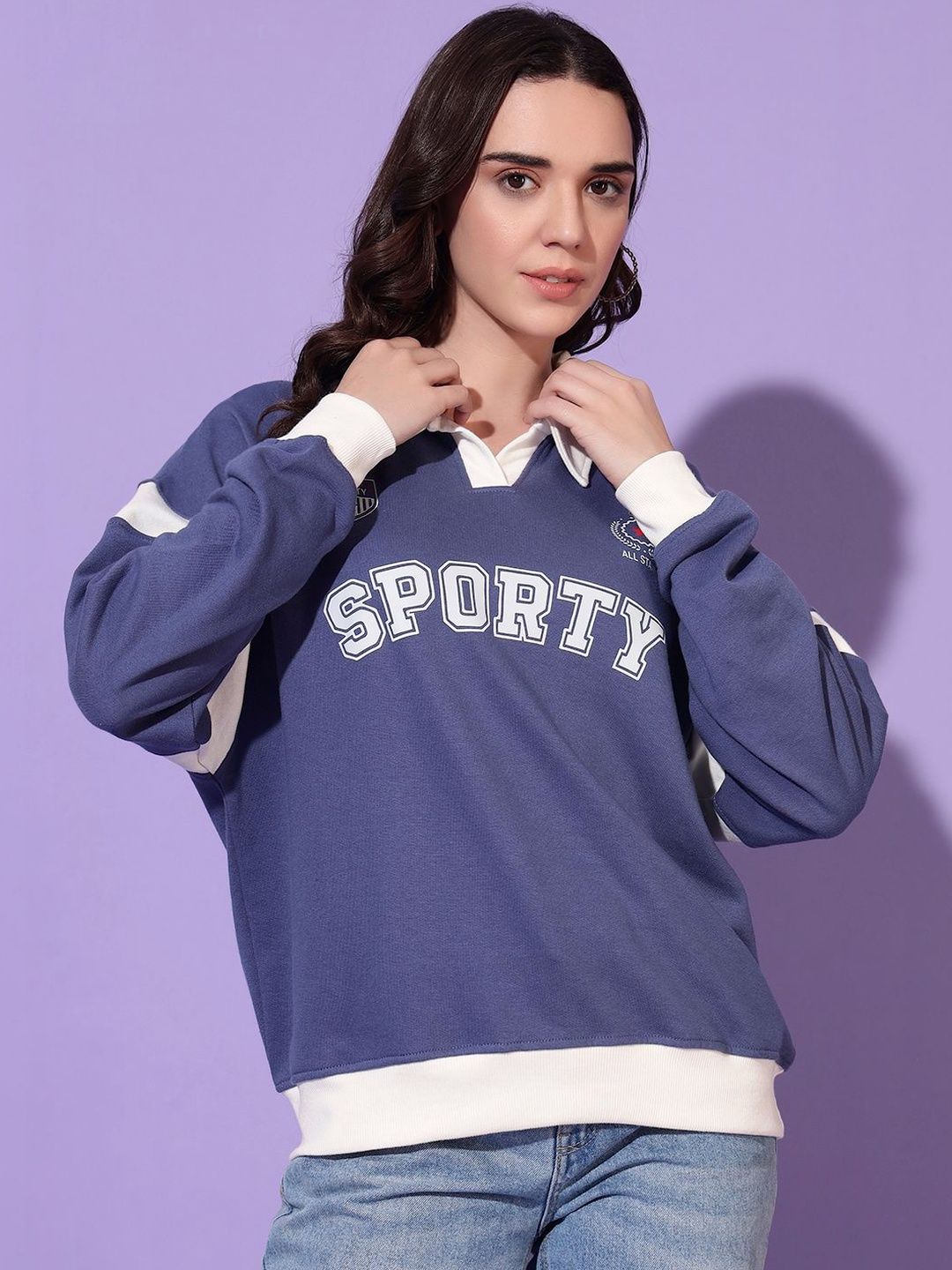 Blooming Tales Women Colourblocked Sweatshirt-picture-21
