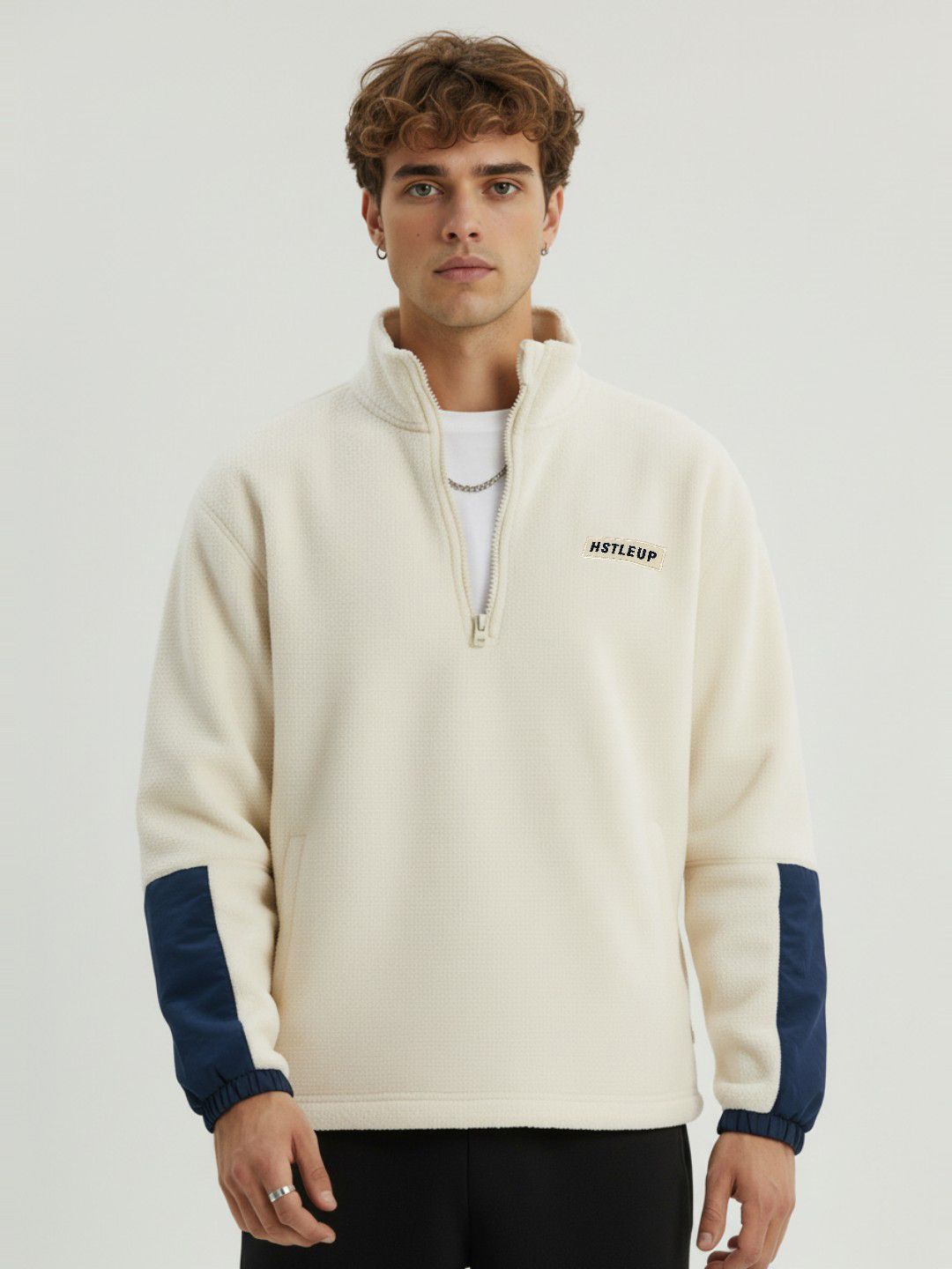 glitchez Mock Collar Sherpa Sweatshirt-picture-12