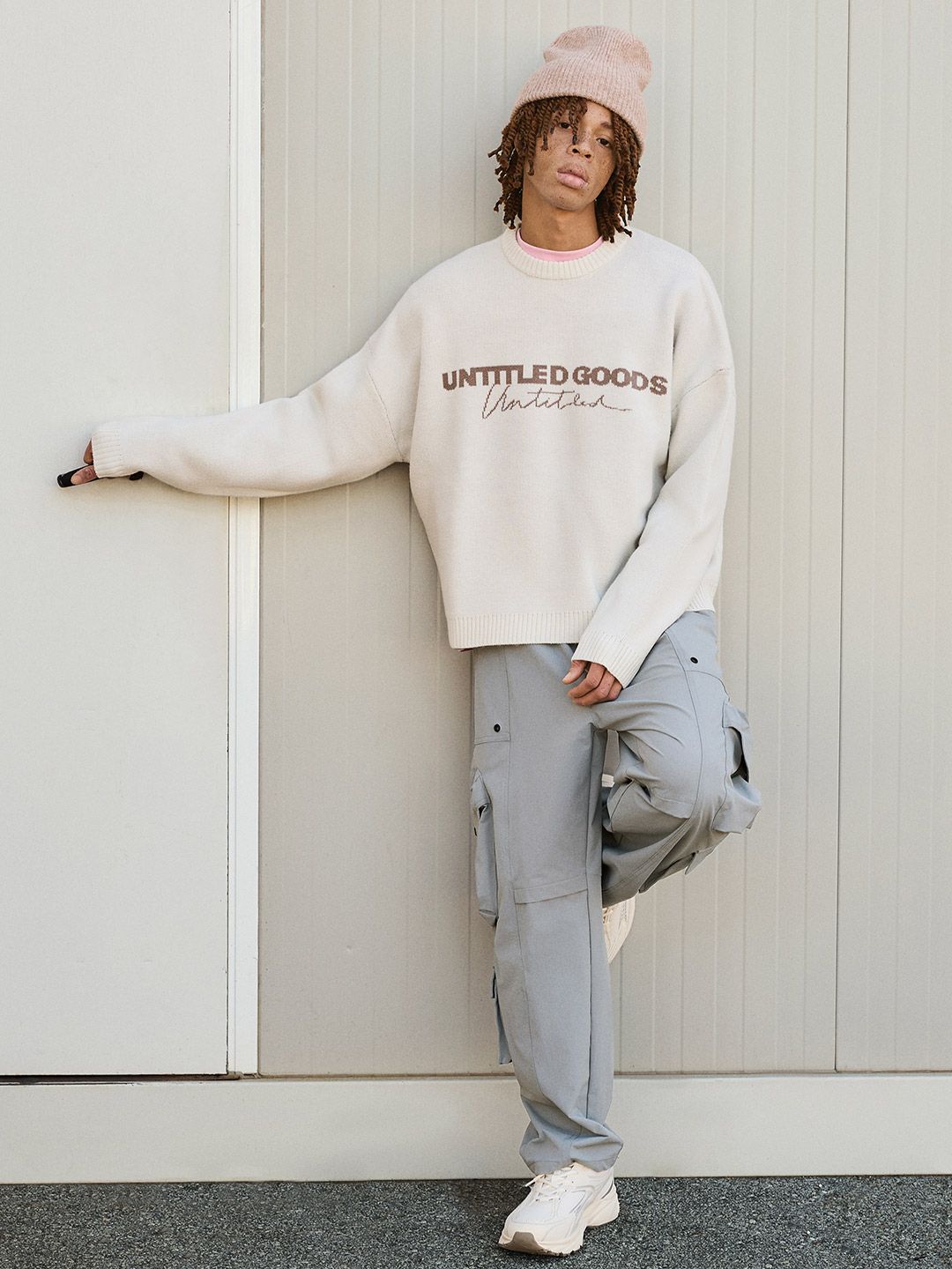 Bershka Men Technical Baggy Cargo Trousers-picture-12