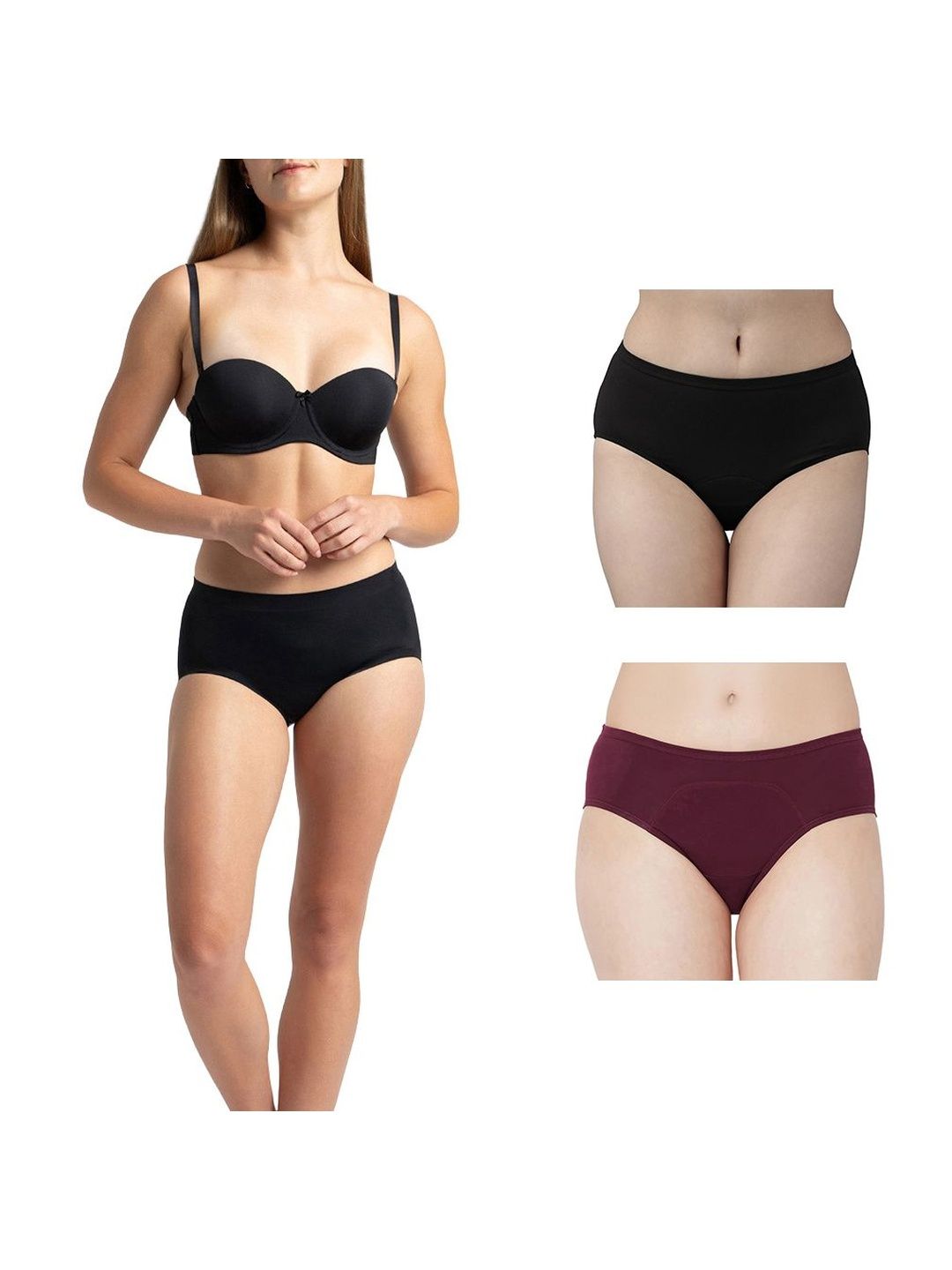 Diving Deep Pack Of 2 Cotton Mid-Rise Period Briefs-image-49