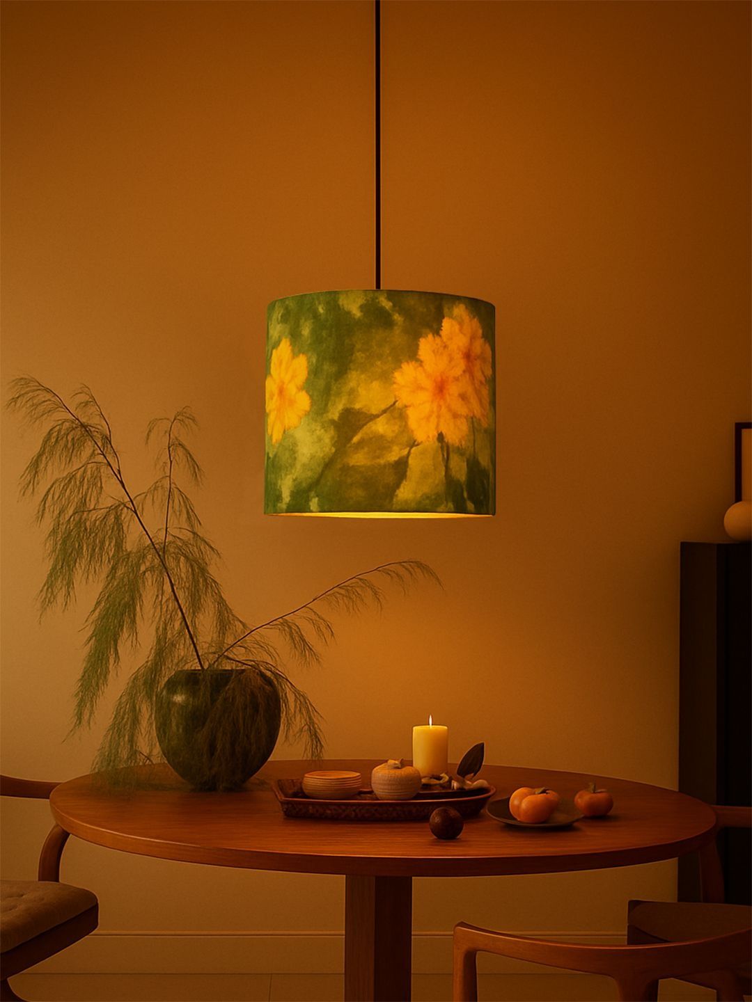 Decorcity Green & Green Printed Ceiling Lamp-picture-34