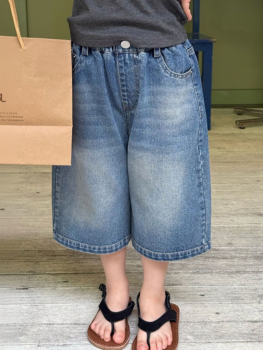 LULU & SKY Unisex Kids Regular Fit Mid-Rise Light Fade Jeans-picture-27