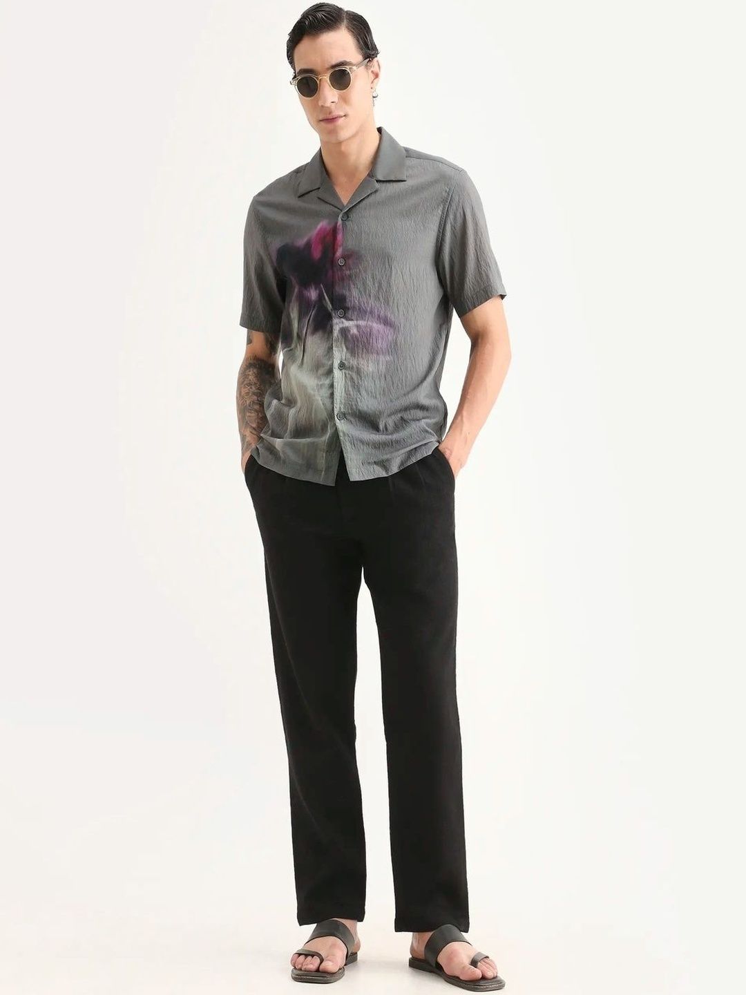 RARE RABBIT Men Floral Casual Shirt-image-37
