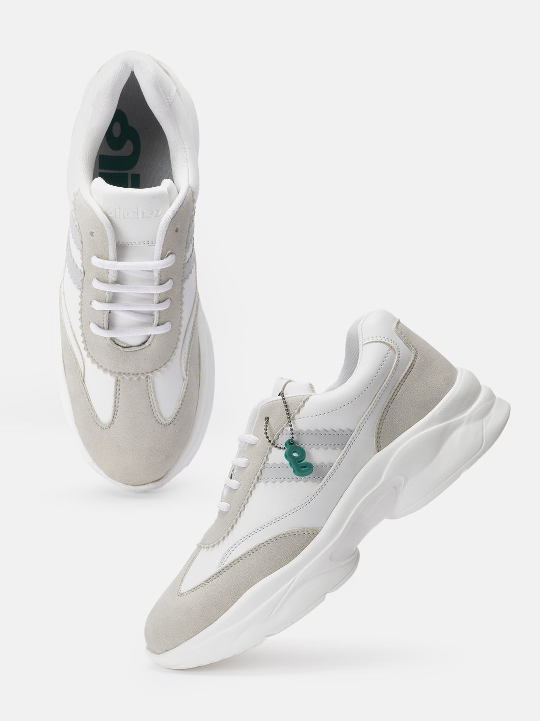 glitchez Women Colourblocked Chunky Sole Sneakers-picture-38