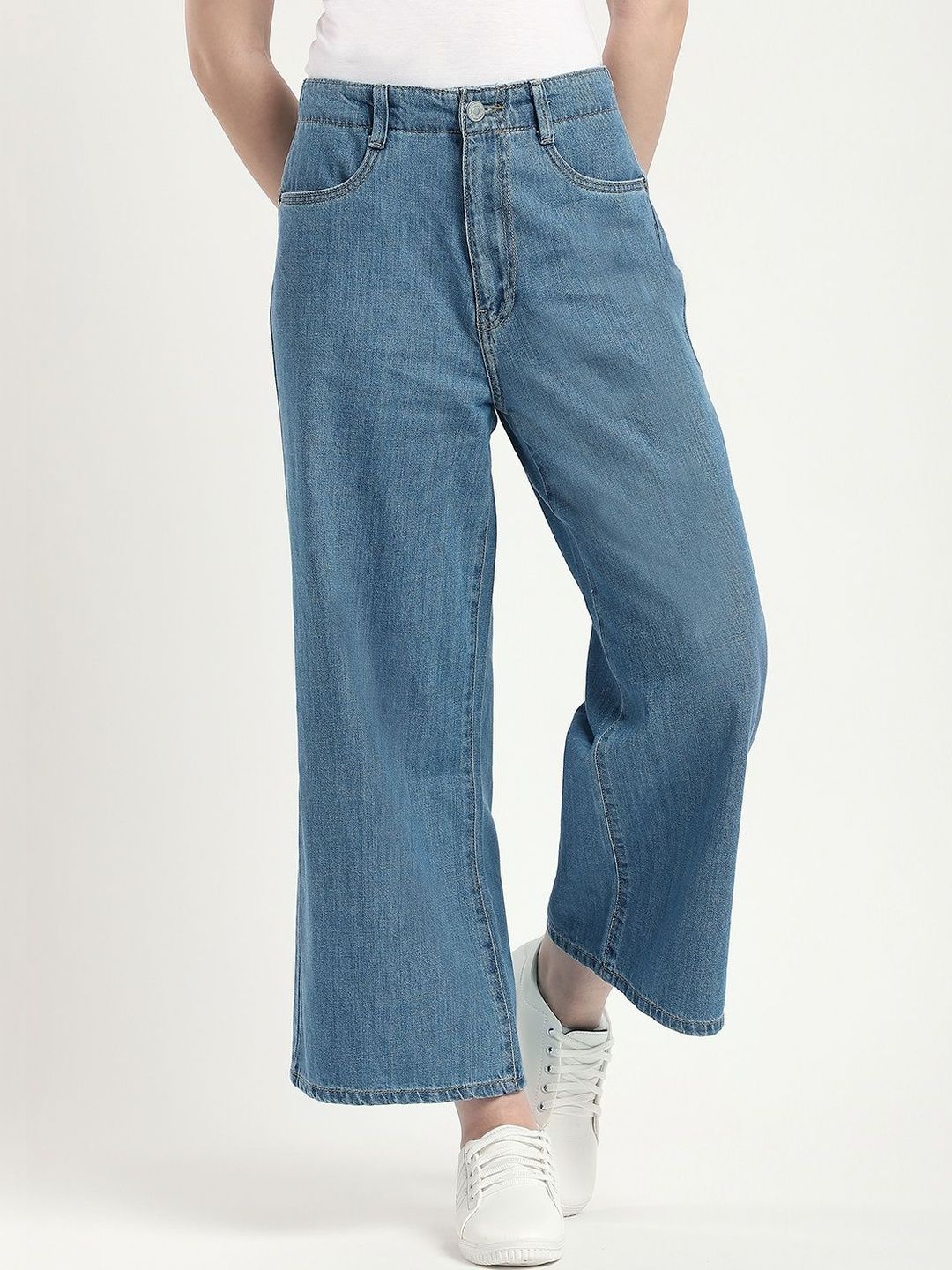 R&B Women Relaxed Fit Mid-Rise Light Fade Jeans-picture-15