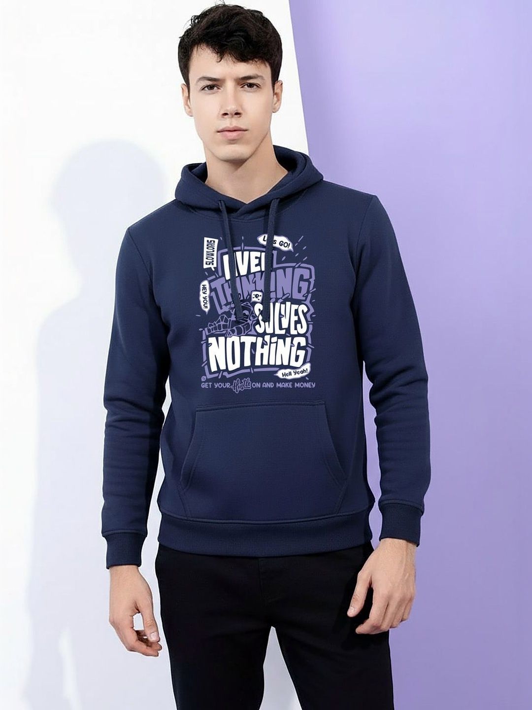 CRYPTIC Men Printed Hooded Sweatshirt-picture-11