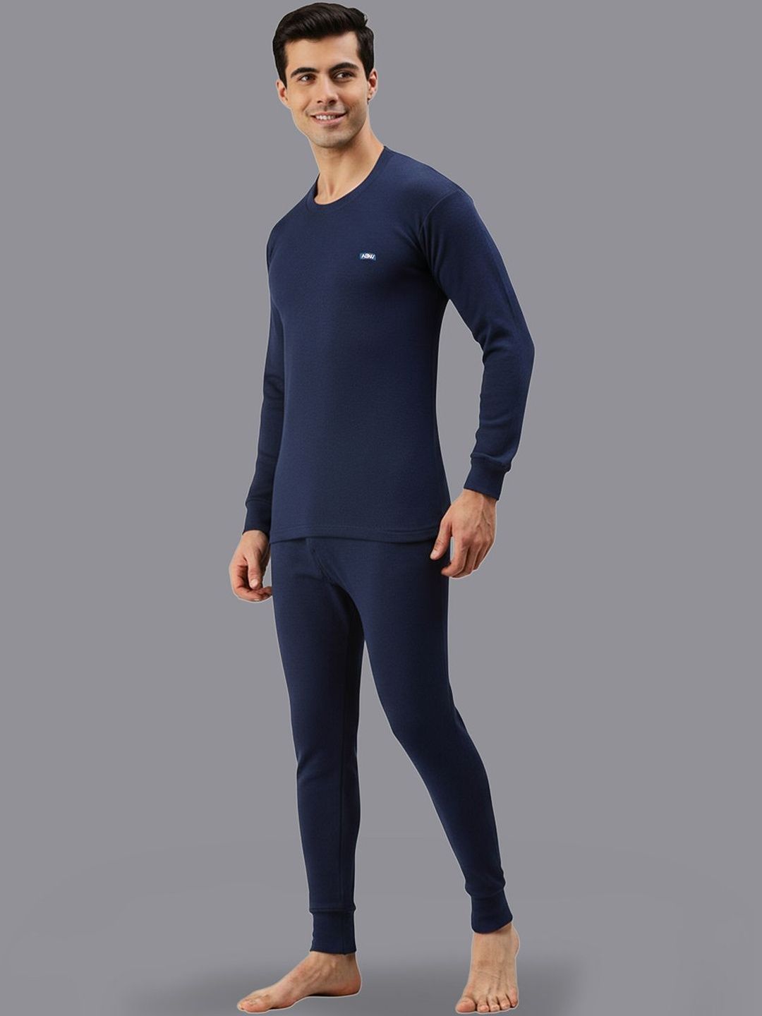 AMUL COMFY Men Round Neck Long Sleeves Thermal Top-picture-48