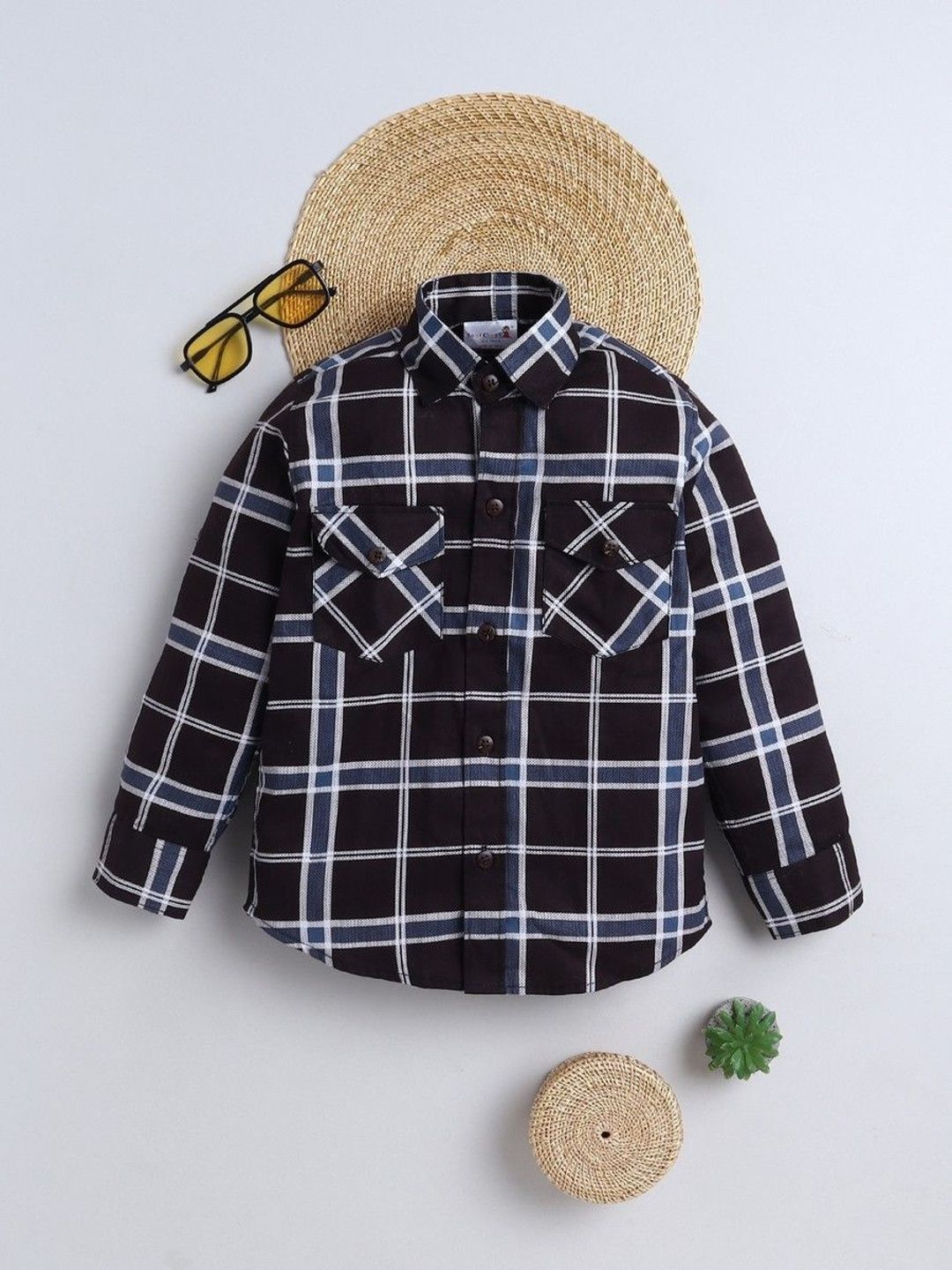 BAATCHEET Boys Checked Casual Shirt-image-37