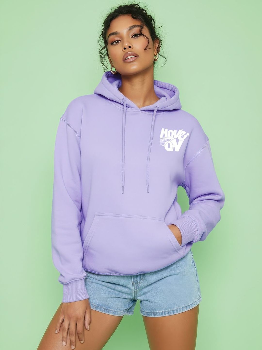 FFLIRTYGO Women Printed Hooded Sweatshirt-picture-5