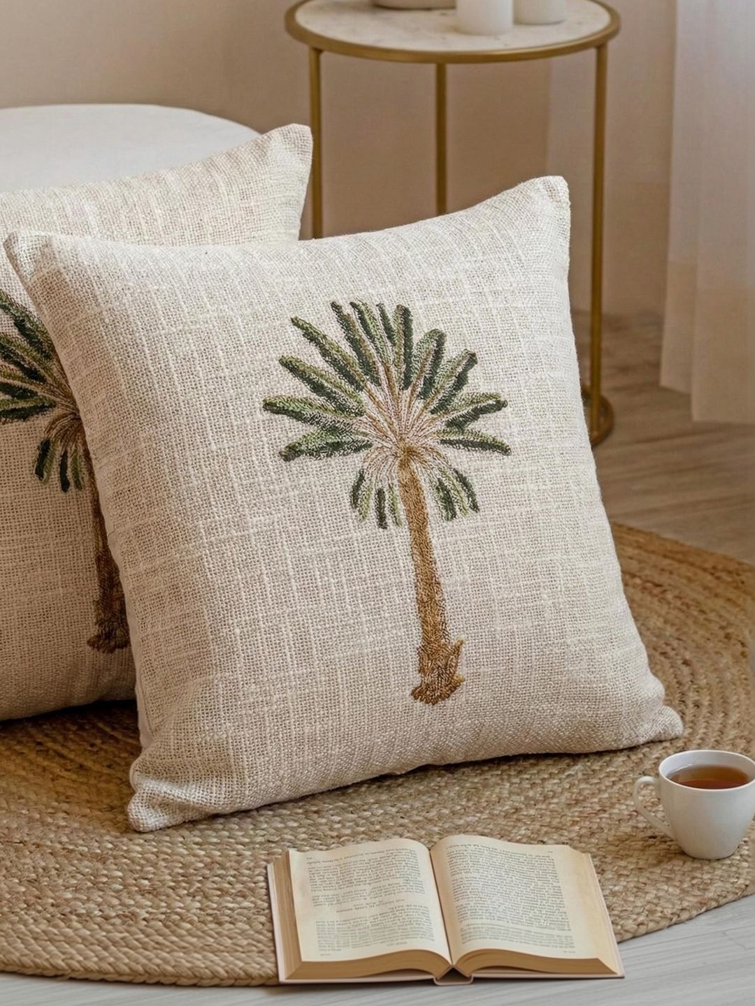 DMAASA White Set of 2 Square Cushion Covers-picture-40