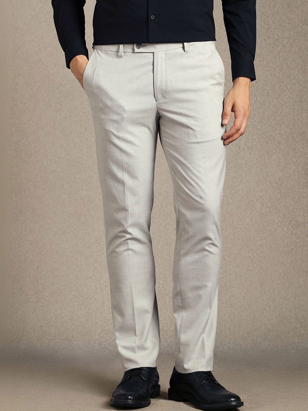 Louis Philippe Men Slim Fit Trousers-picture-28