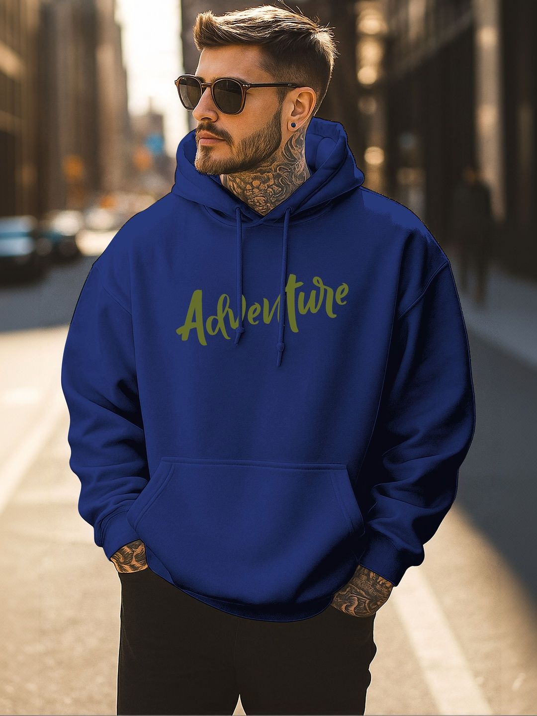 Triptee Men Printed Hooded Sweatshirt-image-44