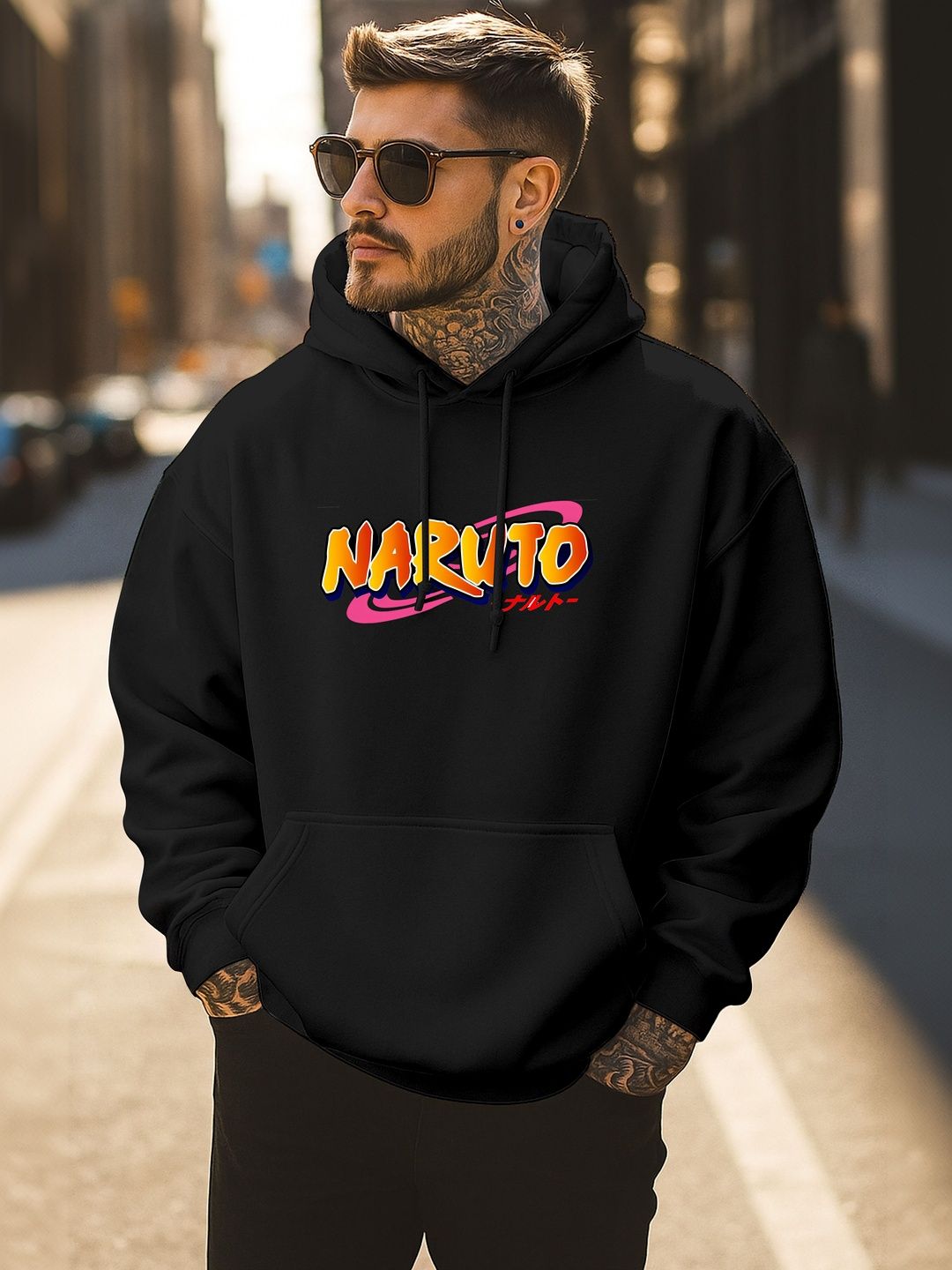 Triptee Men Printed Hooded Sweatshirt-picture-23