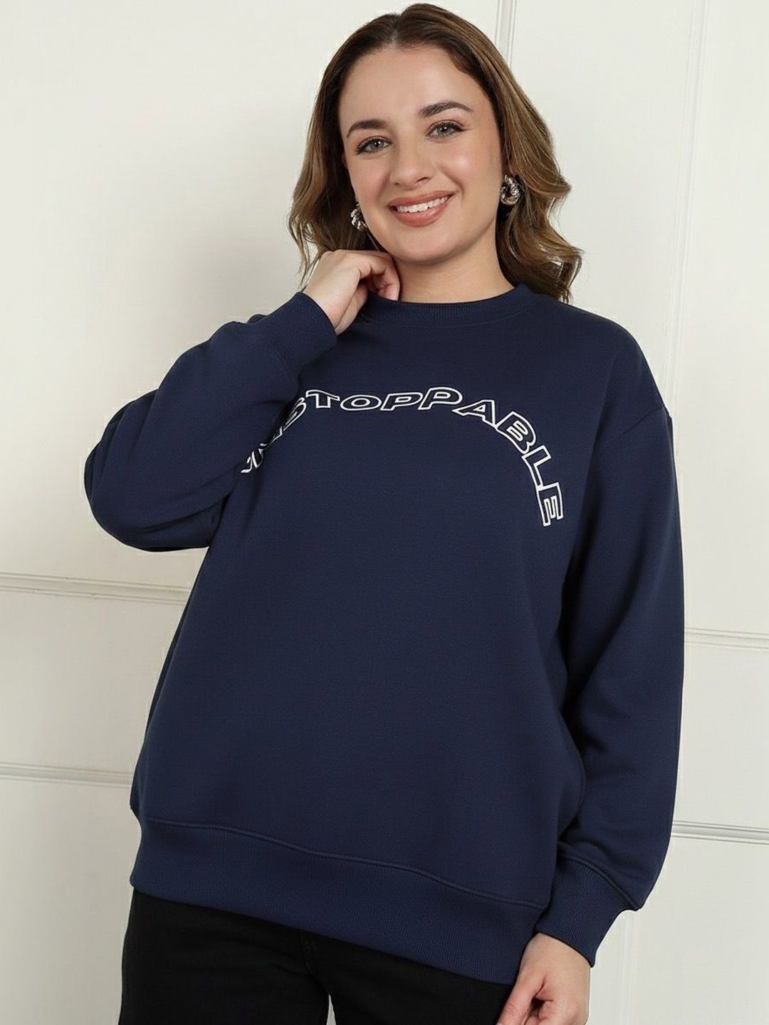 Roadster Women Typography Print Sweatshirt-picture-17