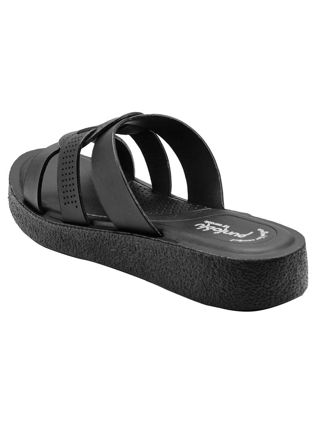 Puntoblu Women Textured Open Toe Flats-picture-17