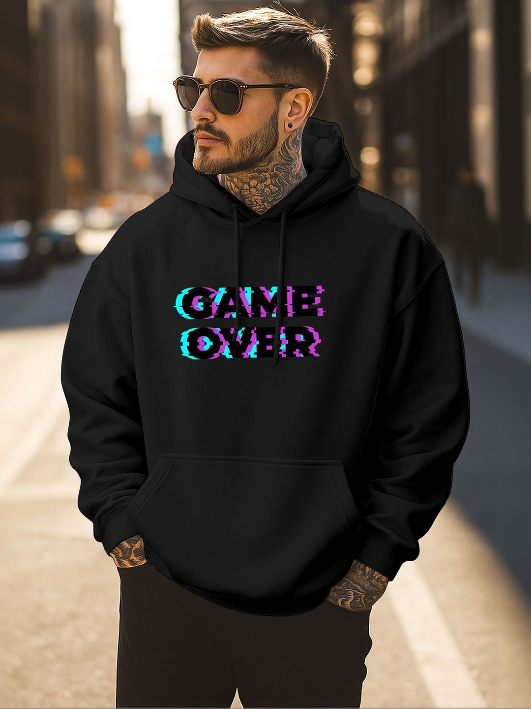 Triptee Men Printed Hooded Sweatshirt-picture-17