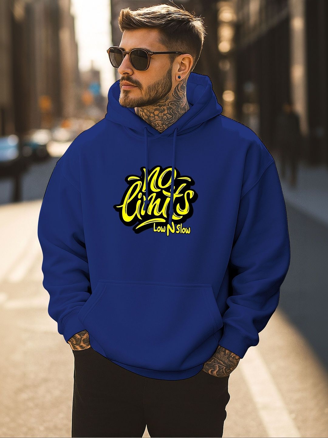 Triptee Men Printed Hooded Sweatshirt-picture-33