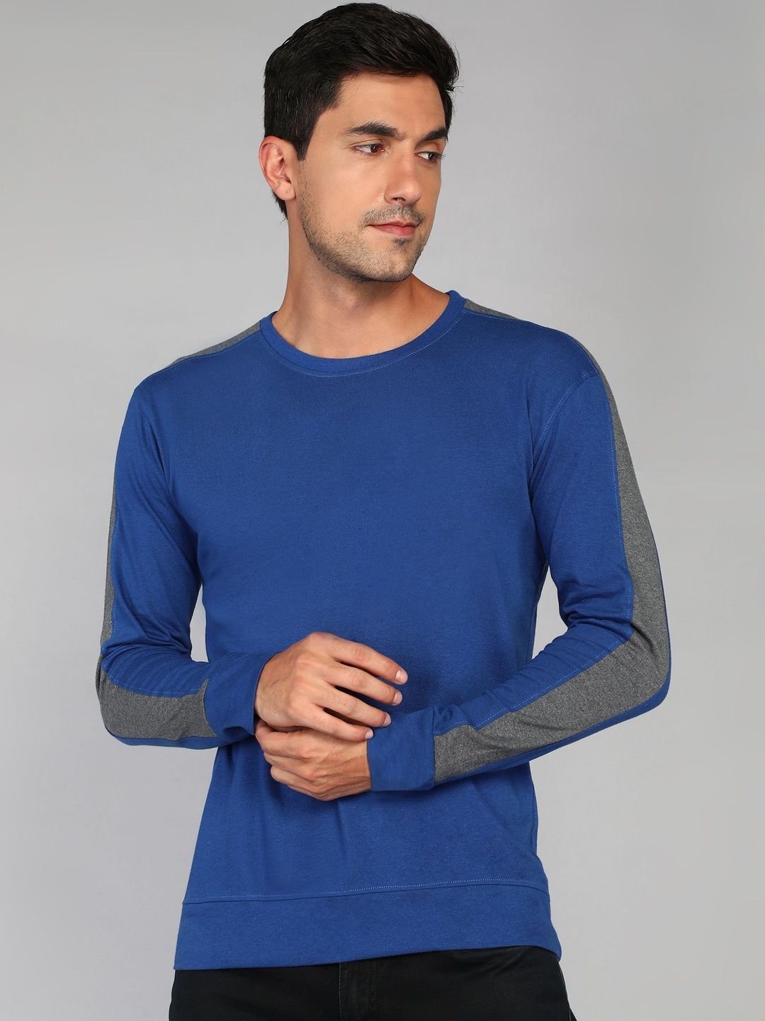 GYRFALCON Men Colourblocked Sweatshirt-picture-15