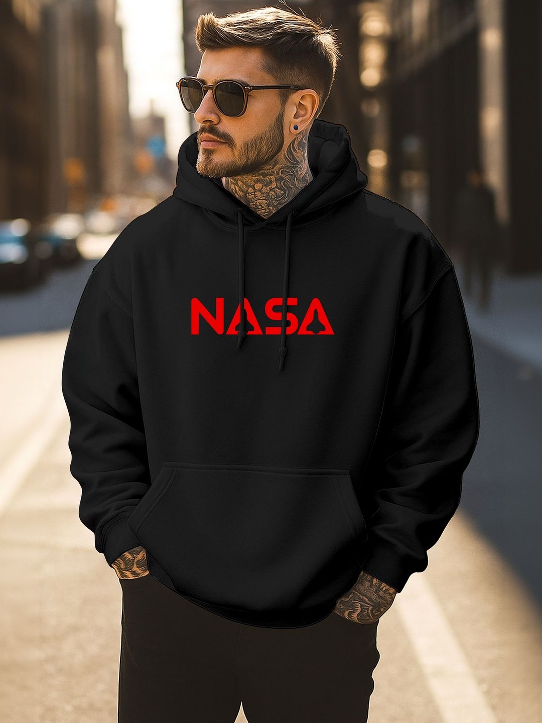Triptee Men Printed Hooded Sweatshirt-picture-27