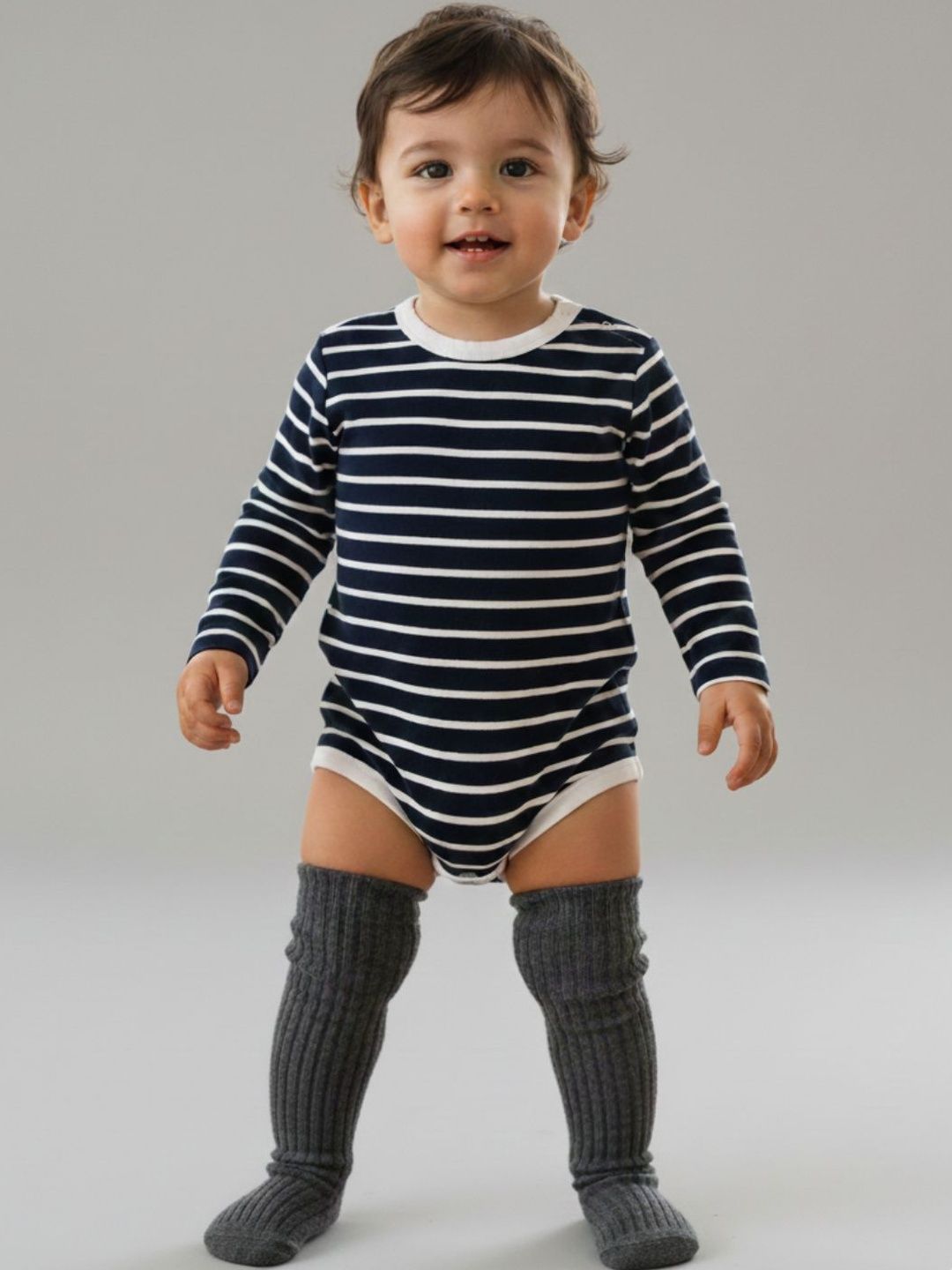 SPUNKIES Infant Striped Cotton Bodysuit-picture-48
