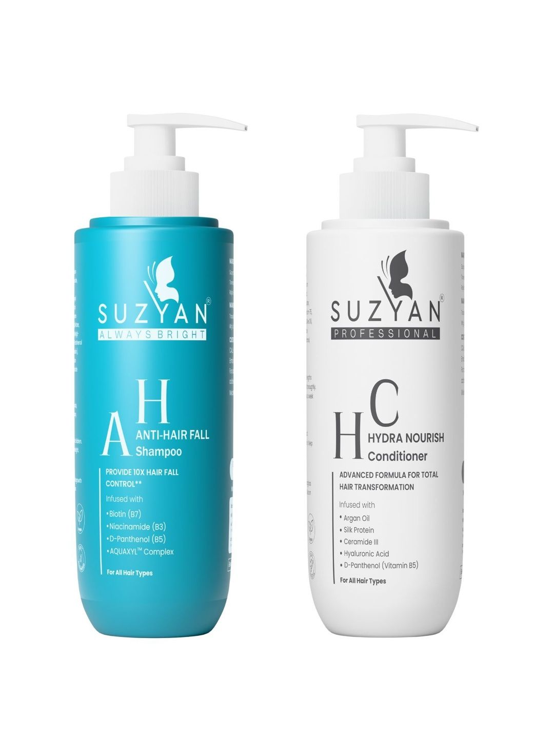 SUZYAN Set Of 2 Anti Hair Fall Shampoo & Hydra Nourish Conditioner - 250 ml Each-image-11