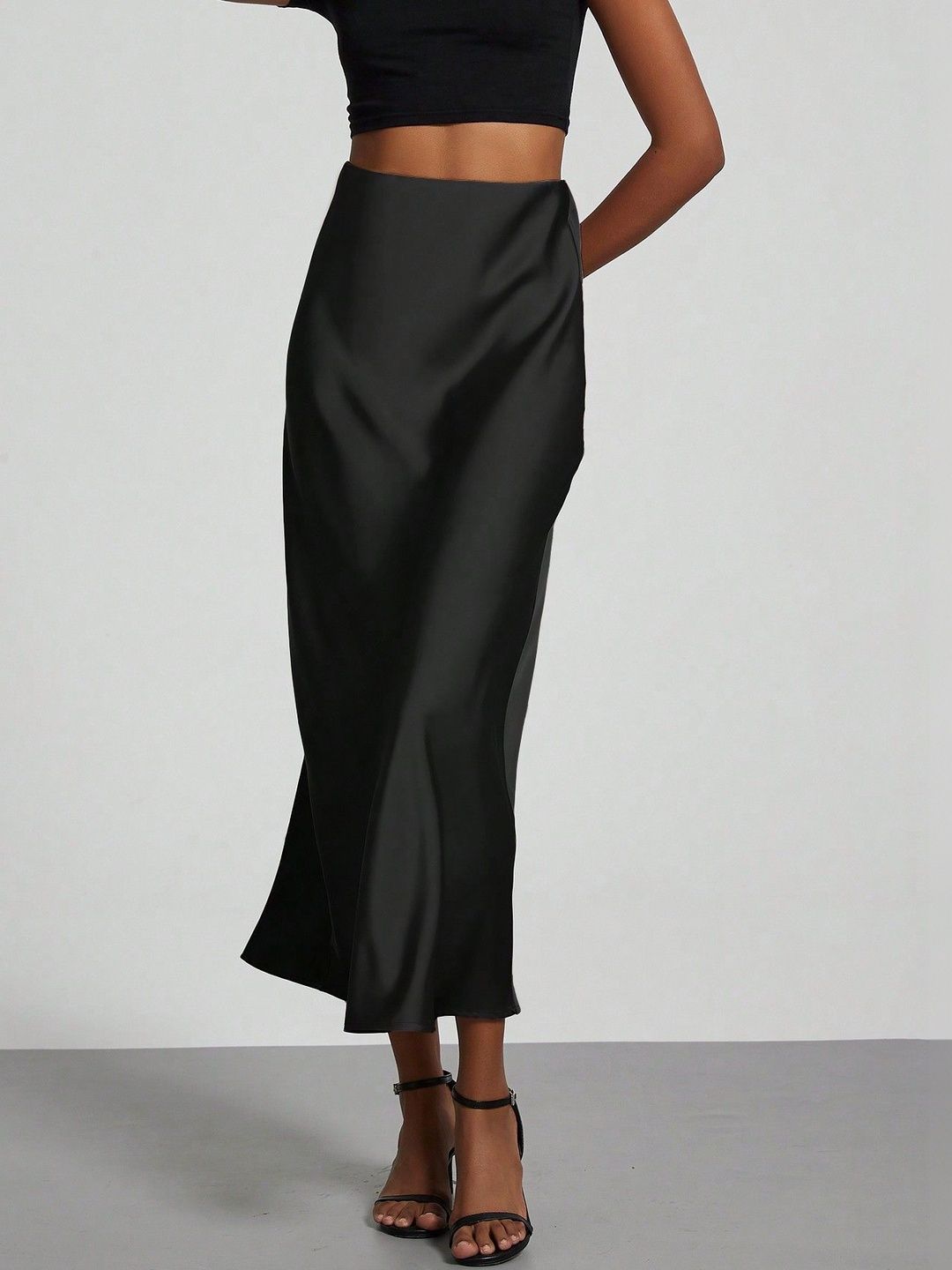 KATECLO A-Line High-Waist Slip Midi Skirts-picture-14