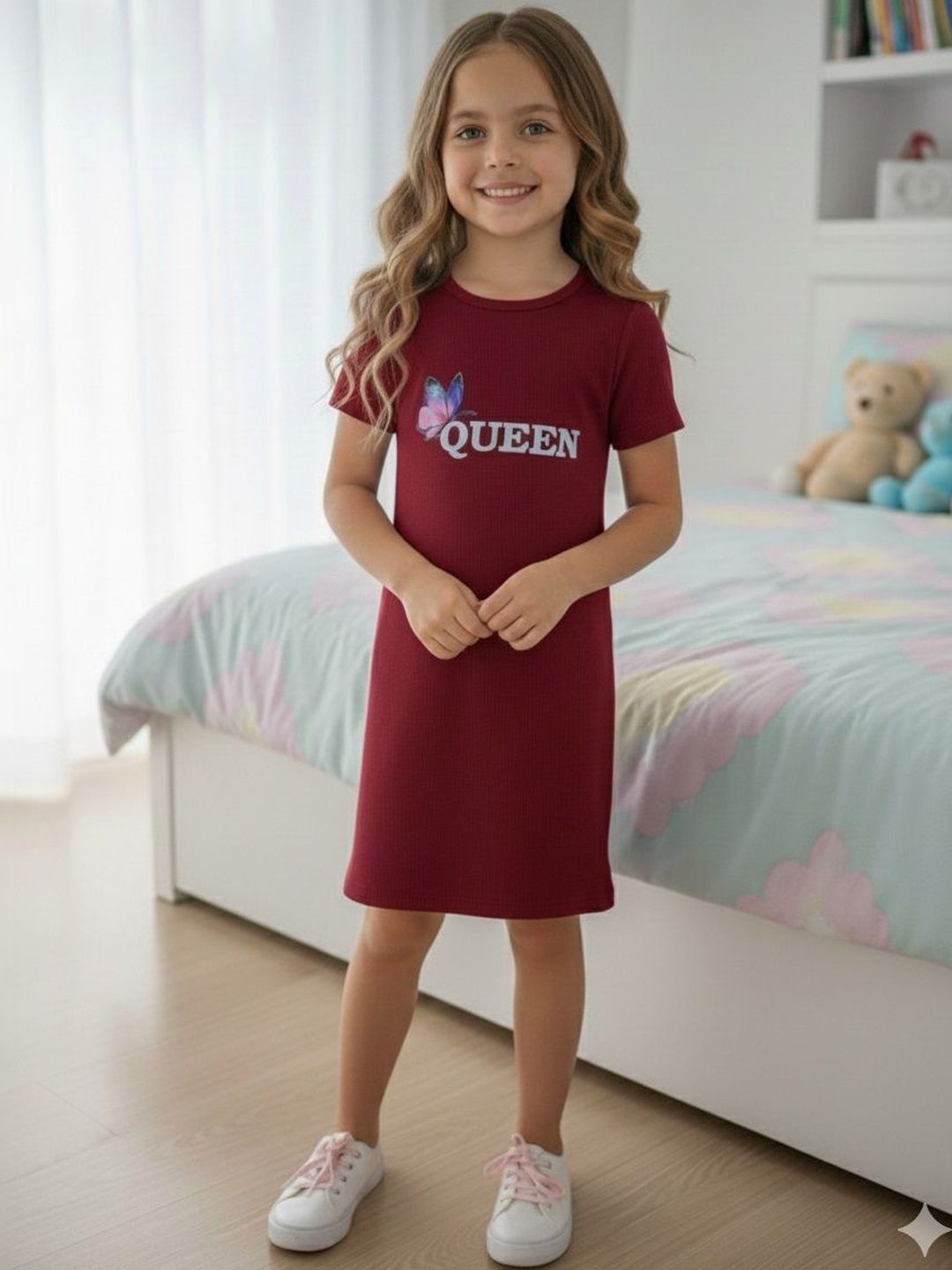 Miss & Chief Print A-Line Mini Dress-picture-56