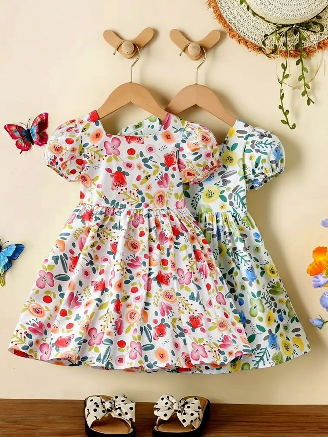OMPAX Floral Print Fit & Flare Dress-picture-18