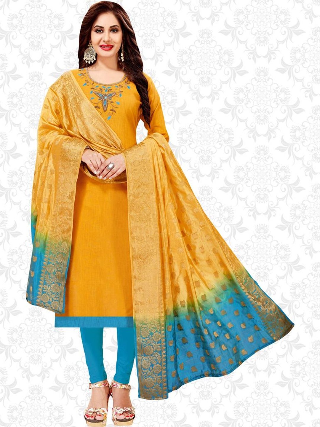 MANVAA Embroidered Unstitched Dress Material-image-44