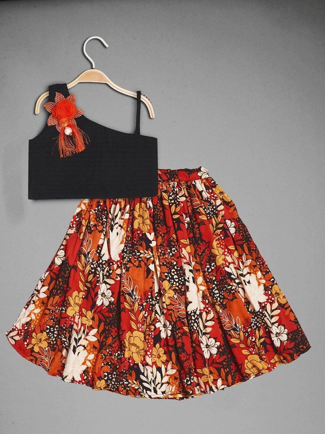 VidiRna Girls Patchwork Ready to Wear Lehenga &-picture-43