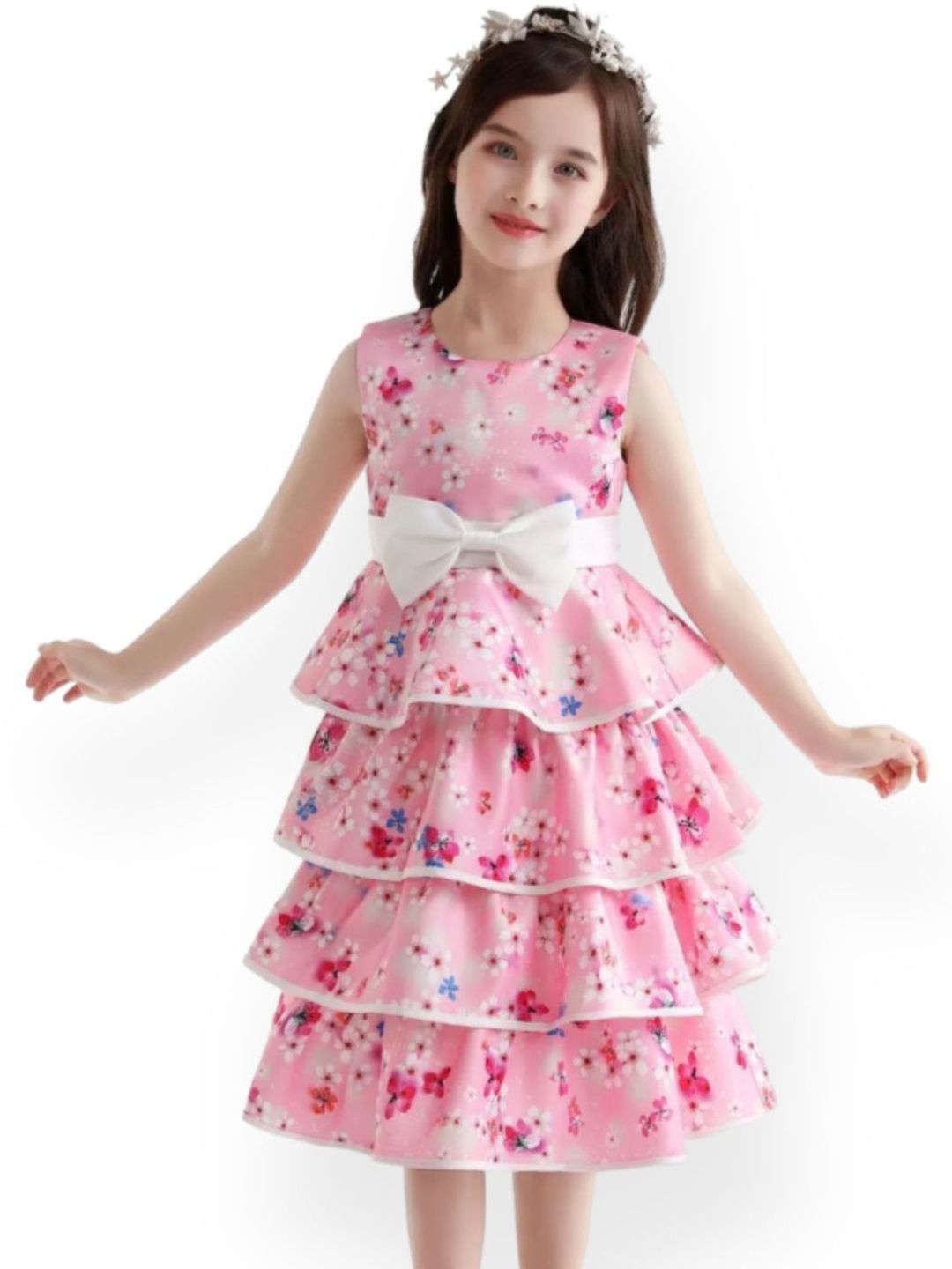 BAESD Floral Print Fit & Flare Dress-picture-49