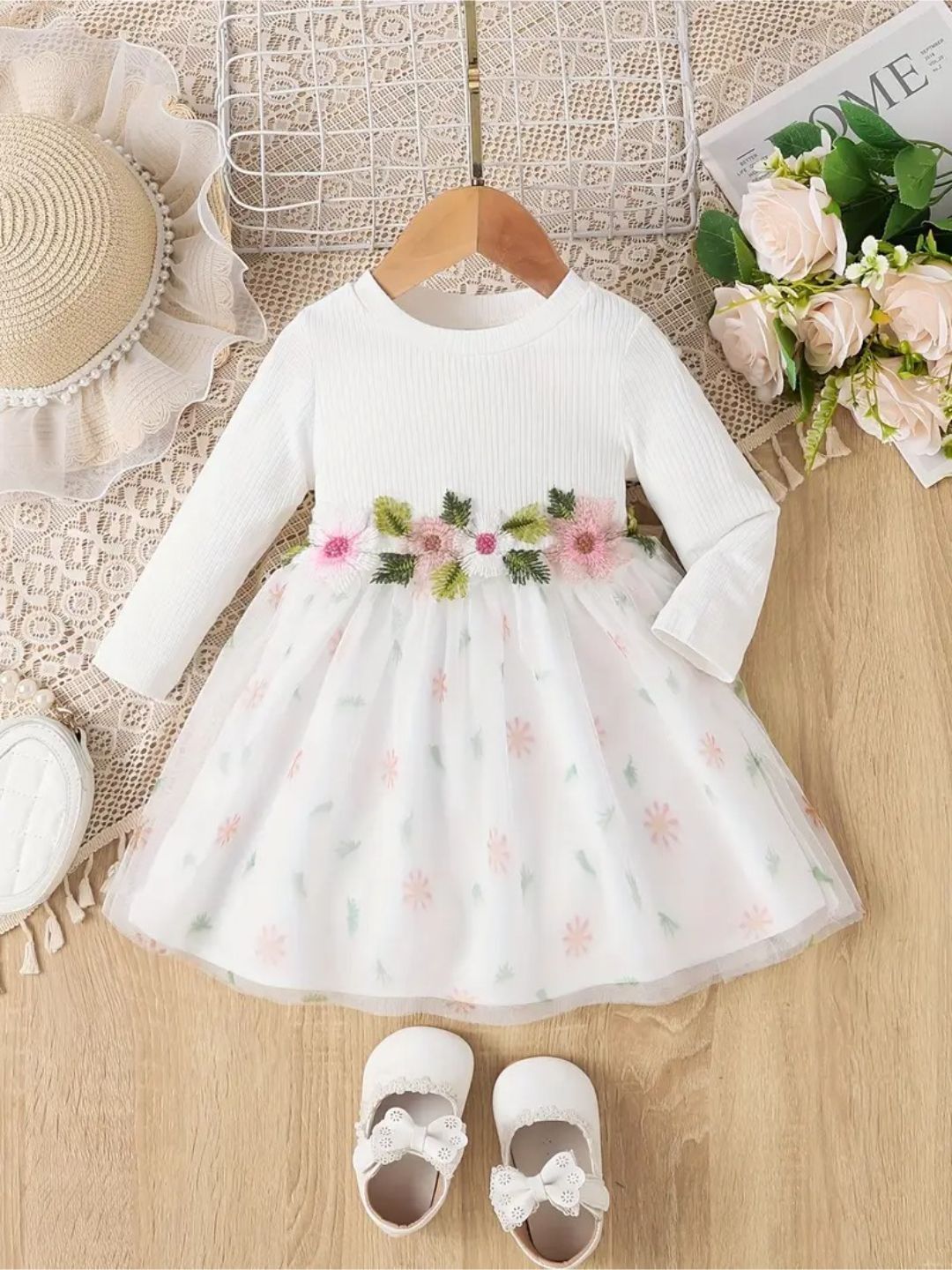 BAESD Flared Sleeve Fit & Flare Dress-picture-13