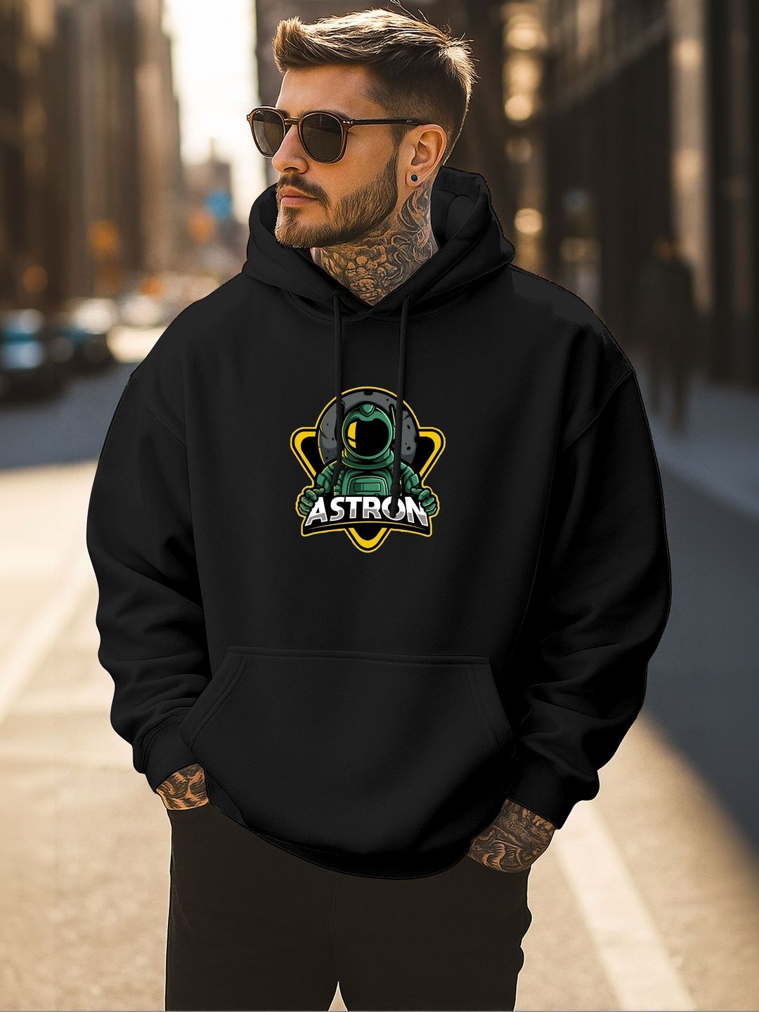 Triptee Men Printed Hooded Sweatshirt-picture-49