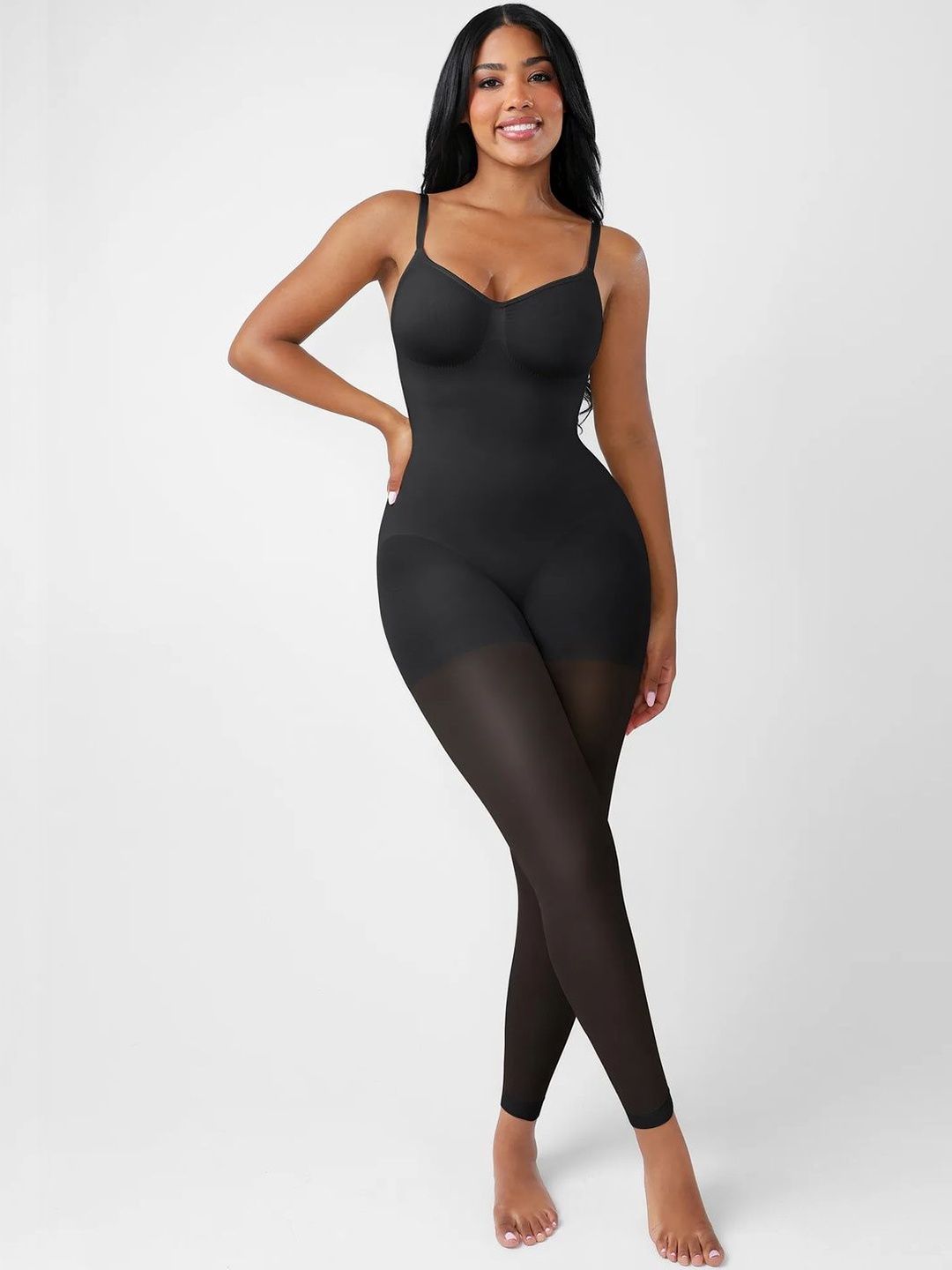 SHOP THE EDIT Women Seamless Full Coverage Shaping Bodysuit Shapewear-picture-31
