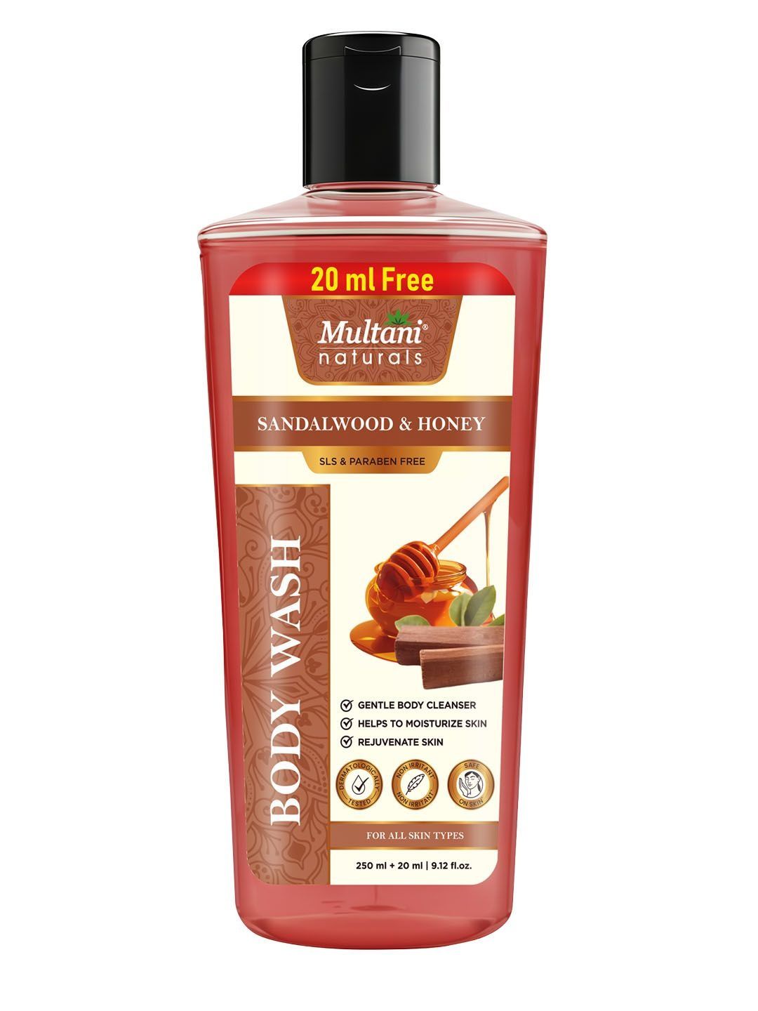 Multani Naturals Sandalwood & Honey Body Wash - 270 ml-image-41