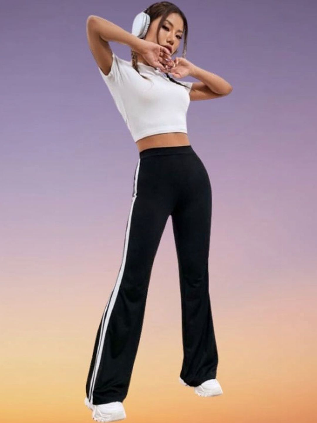 L Fashion Jeans Women Striped Trousers-picture-19