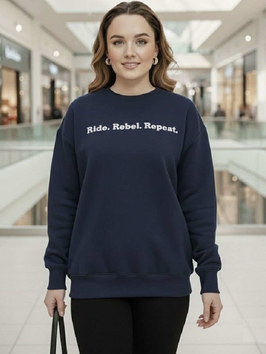 The Roadster Lifestyle Co Typography Printed Round Neck Pullover Sweatshirt-picture-20
