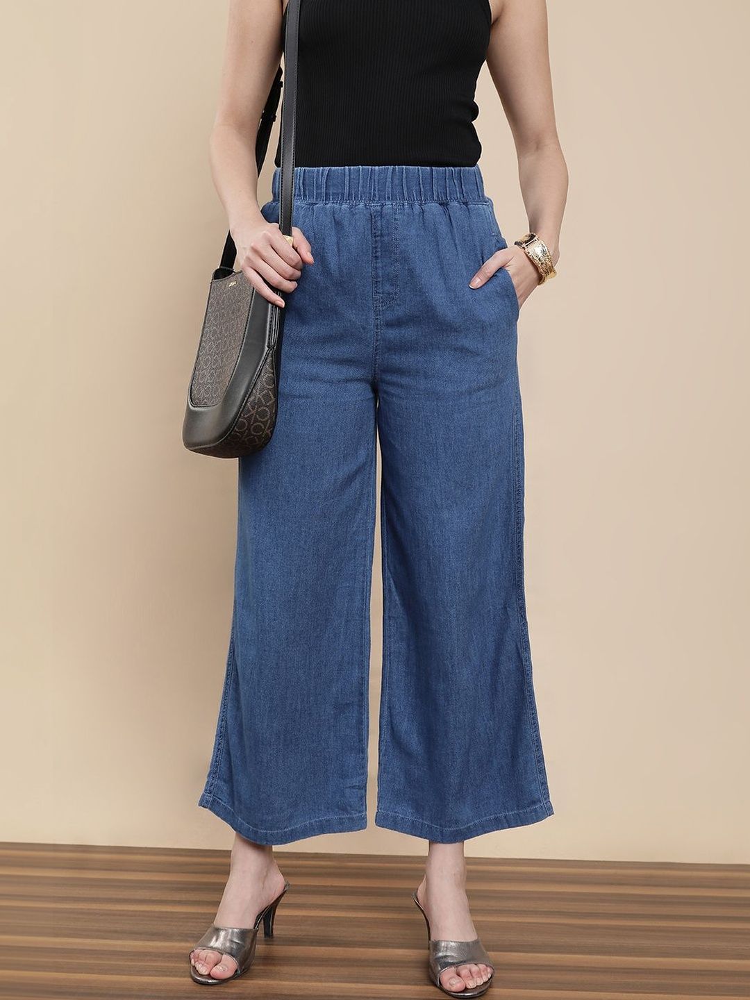 De Moza Women Cropped Palazzos