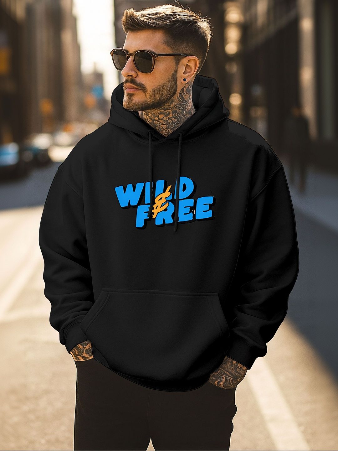 Triptee Men Printed Hooded Sweatshirt-picture-44