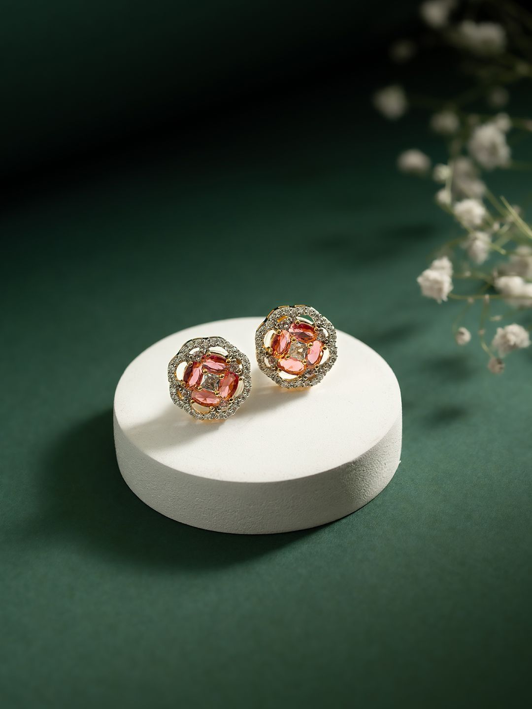 Voylla Floral Studs Earrings-picture-25