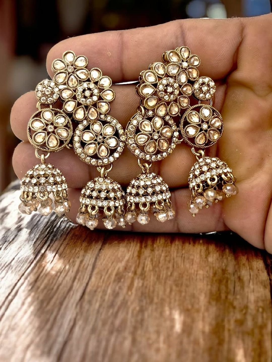 BFC - BUY FOR CHANGE Floral Jhumkas Earrings-picture-11