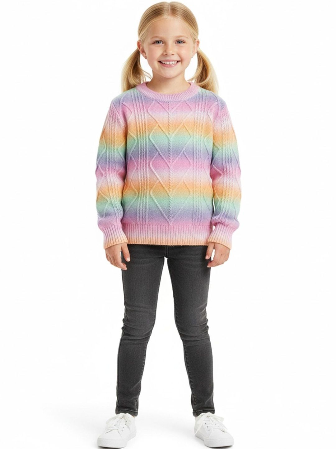 Kanvin Girls Colourblocked Pullover-picture-52