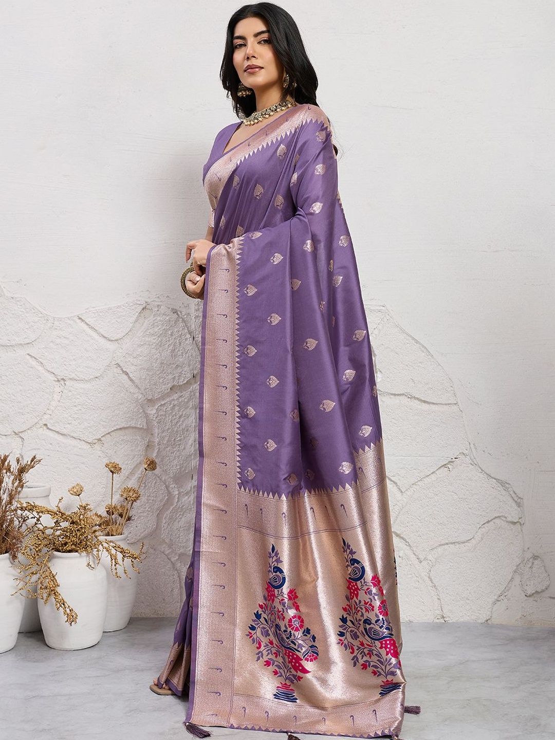 PBS PRINTS Woven Design Zari Art Silk Banarasi Saree-picture-13