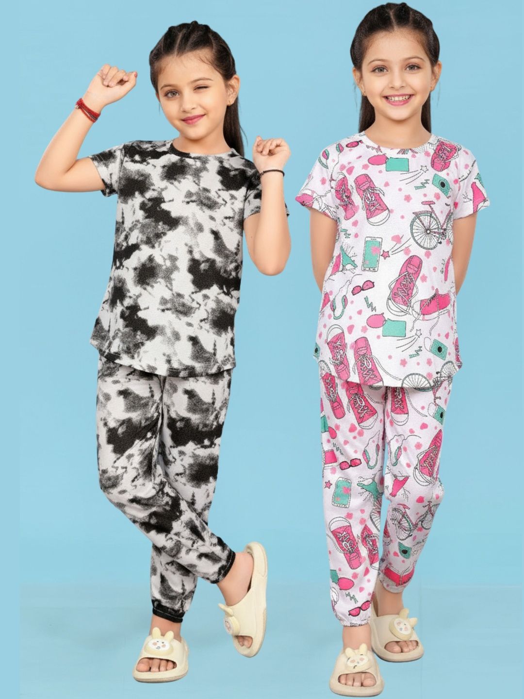 LITBABY Girls Printed Maxi Nightdress-image-17