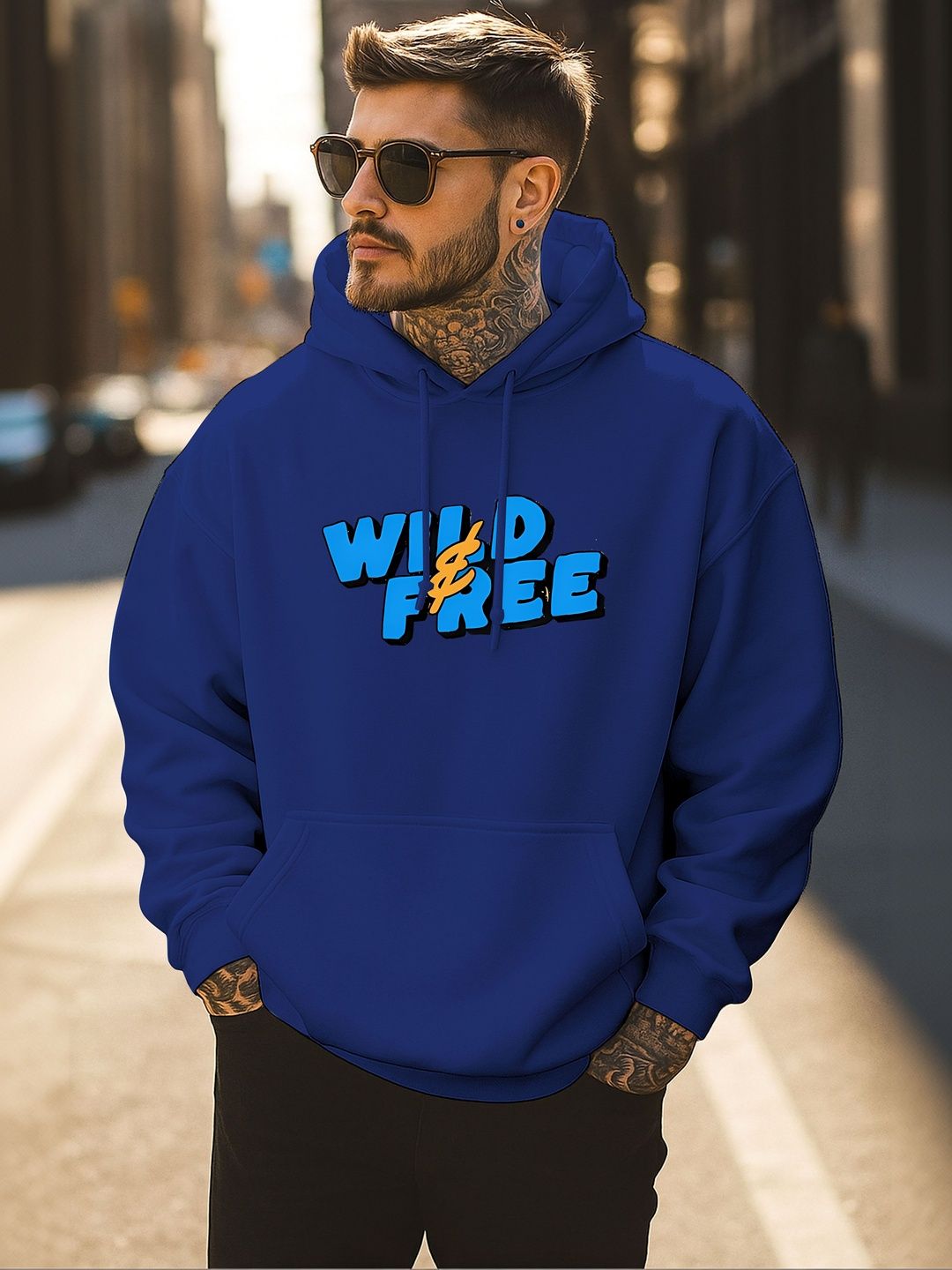 Triptee Men Printed Hooded Sweatshirt-picture-32