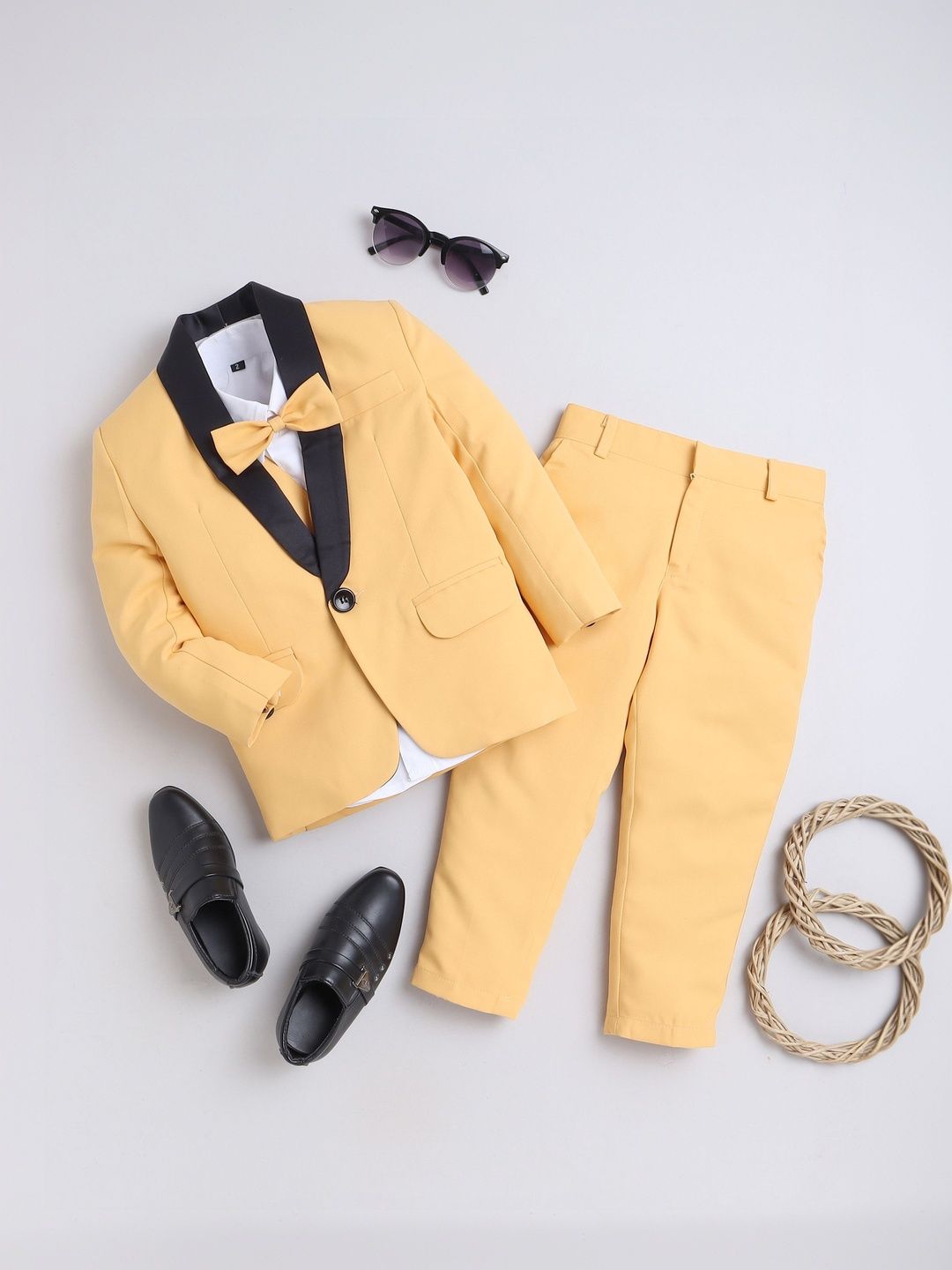 Sangria Boys Single-Breasted Five-Piece Party Suits-picture-43