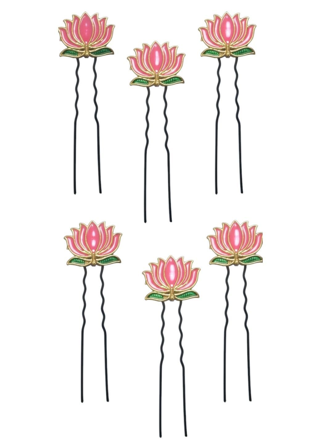 OOMPH Women Set of 6 Embellished U Pins-picture-20