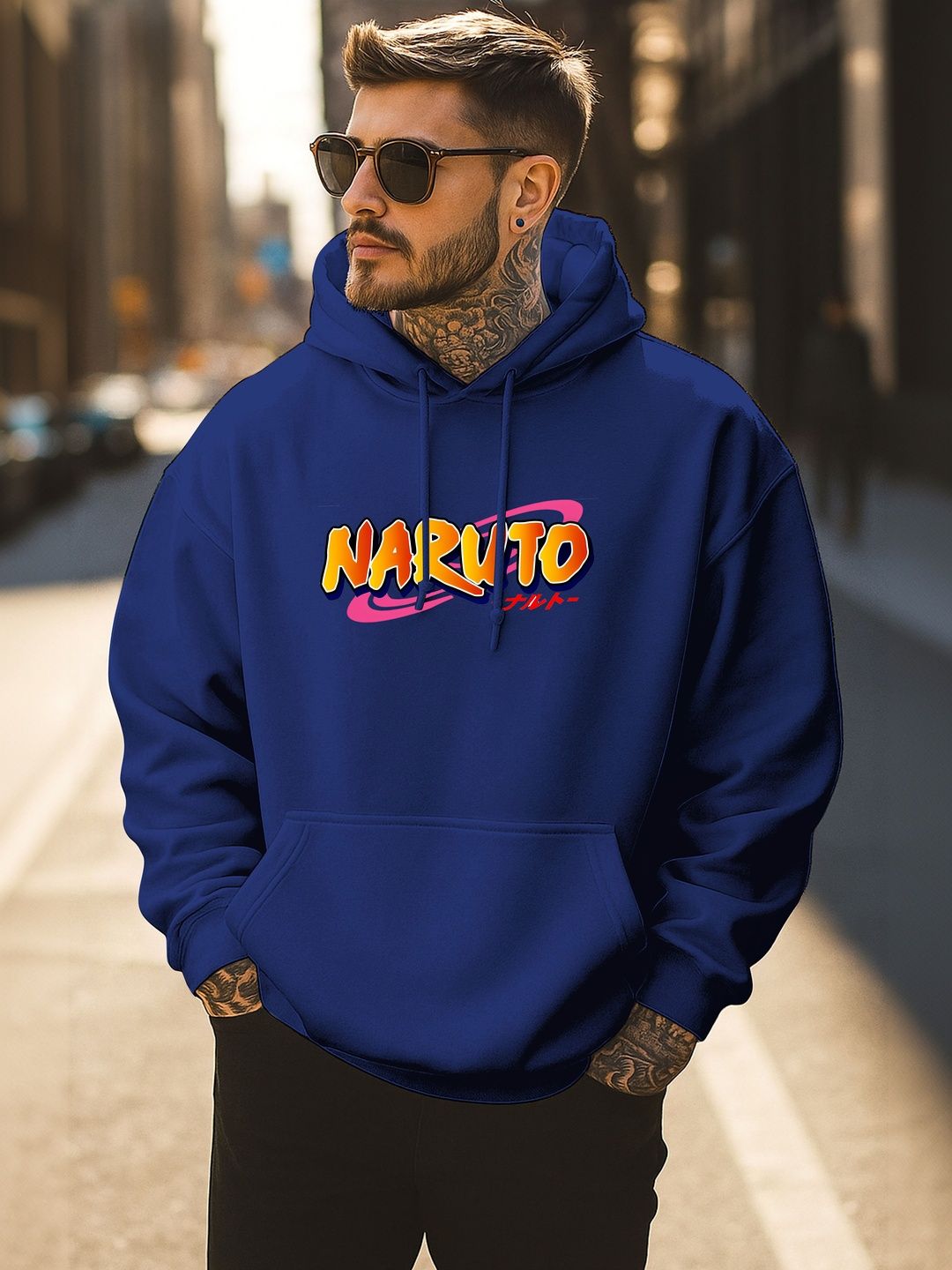 Triptee Men Printed Hooded Sweatshirt-image-46